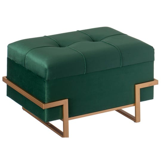 fabulaxe-rectangle-velvet-storage-ottoman-stool-box-with-abstract-golden-legs-decorative-sitting-ben-1