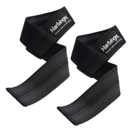 harbinger-big-grip-no-slip-nylon-lifting-straps-with-duragrip-pair-black-21-5-1