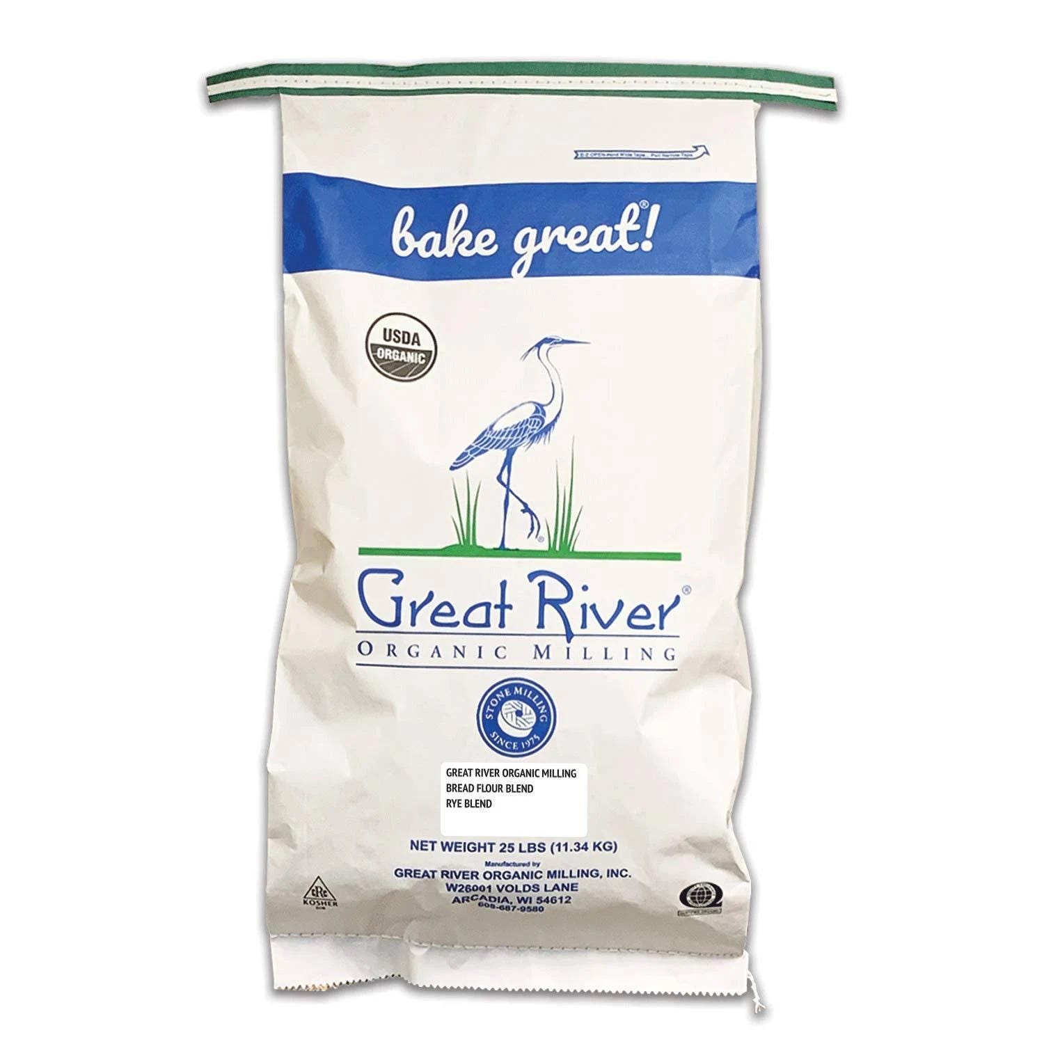 Organic Stone Ground Rye Flour 25-Pound Pack | Image