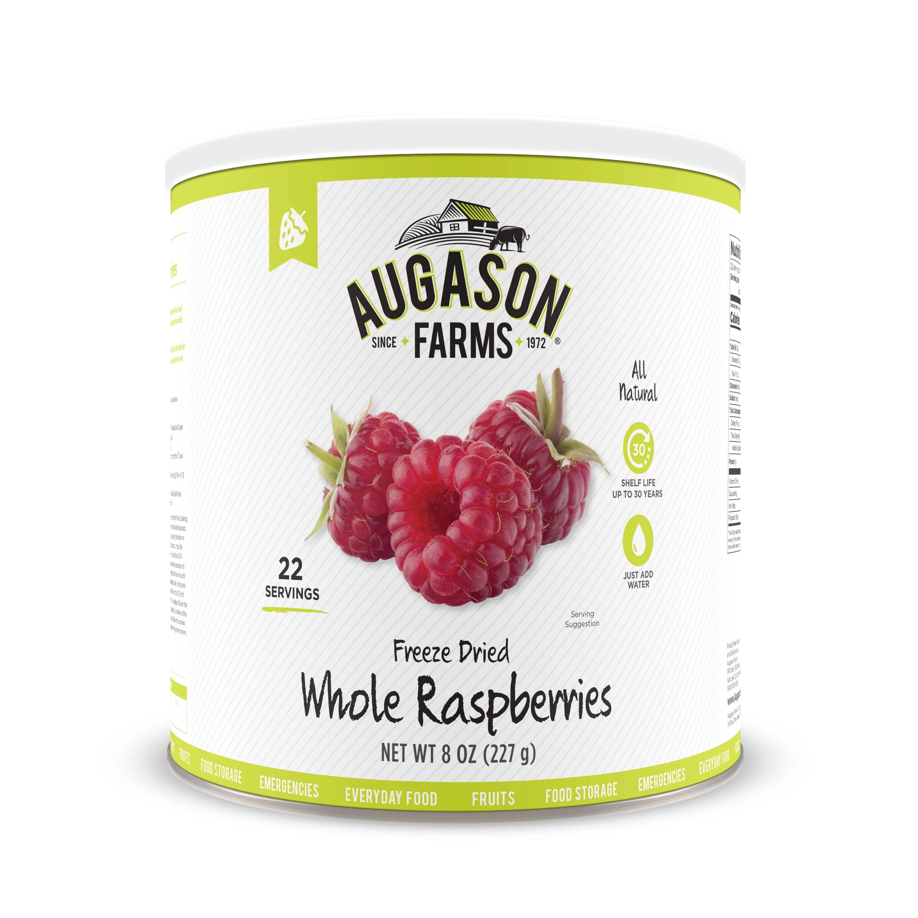 Freeze Dried Raspberries for Emergency Storage and Everyday Use | Image