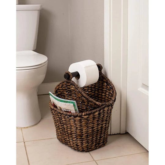 birdrock-home-seagrass-magazine-and-bathroom-basket-hand-woven-toilet-paper-holder-with-pocket-grey--1