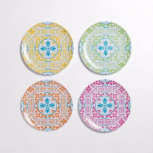 geometric-melamine-outdoor-dinner-plates-set-of-4-blue-green-yellow-multicolor-10-5-kirklands-home-1