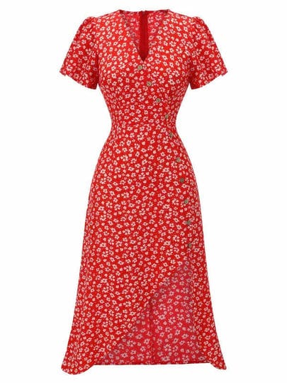 retro-stage-v-neck-ditsy-floral-buttons-midi-dress-for-daily-casual-picnic-vacation-1