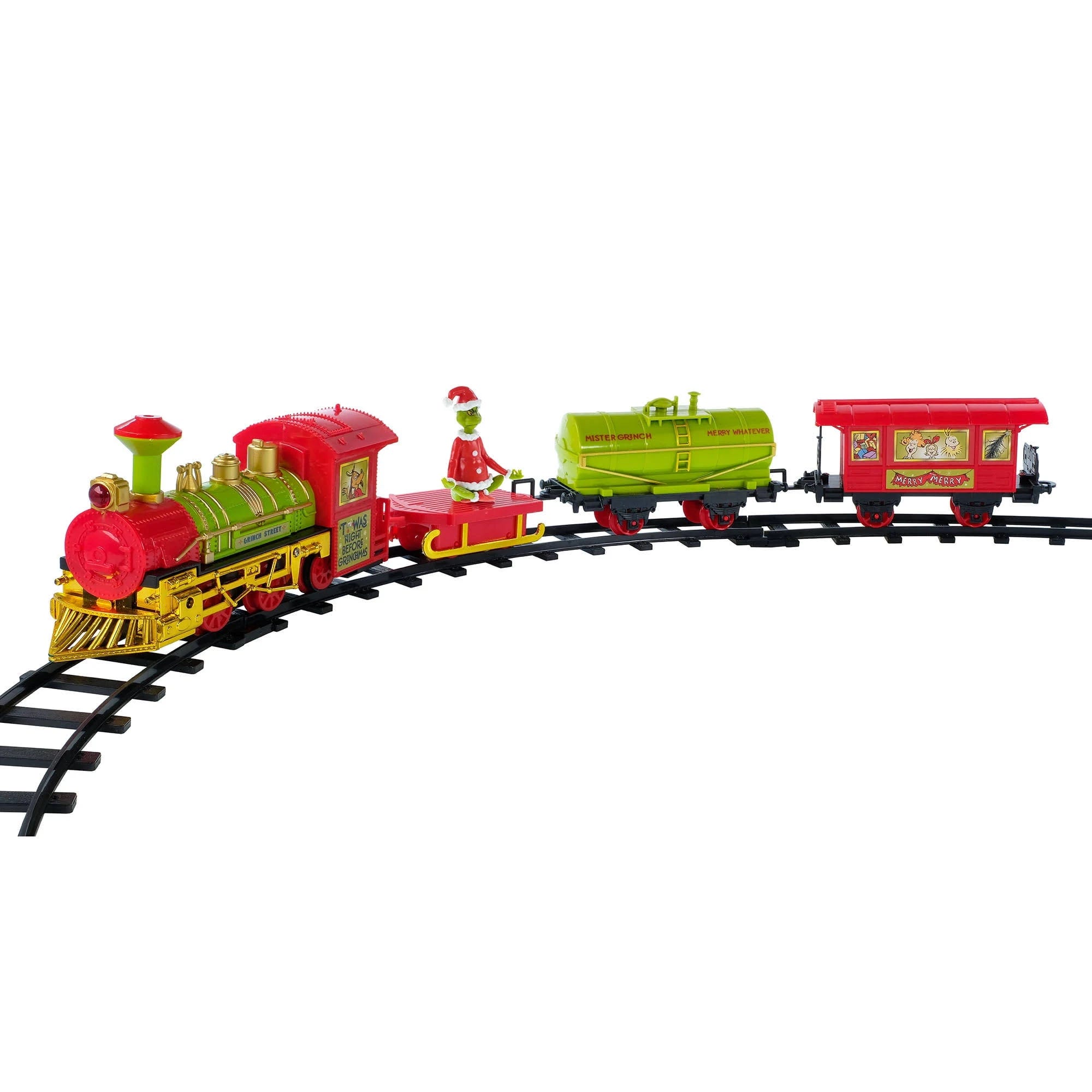 Dr. Seuss Grinch Express Train Toy Set: 12-Piece Playtime Fun | Image