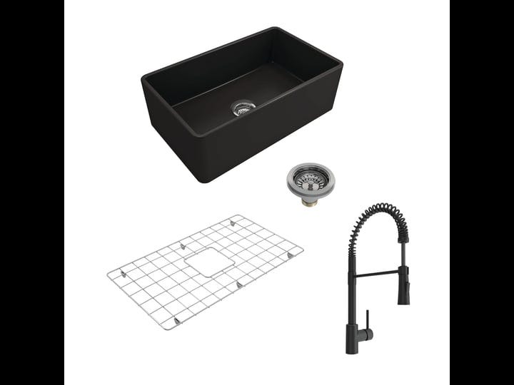 bocchi-1138-004-2020mb-farmhouse-fireclay-30-inch-single-bowl-kitchen-sink-kit-black-1
