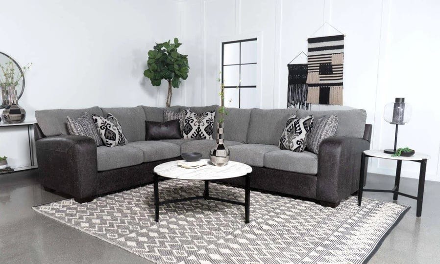 coaster-drake-pillow-back-l-shape-sectional-smoke-and-onyx-1