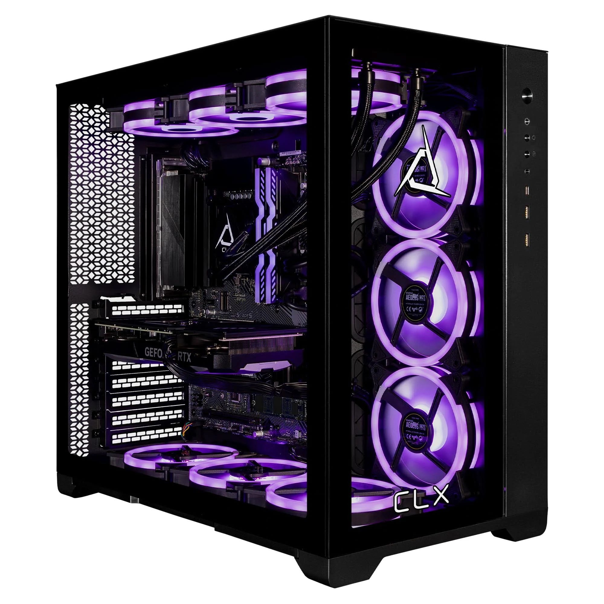 CLX Ultra Gaming Desktop with Intel i9, NVIDIA RTX 4070, and RGB Dual-Chamber Chassis | Image