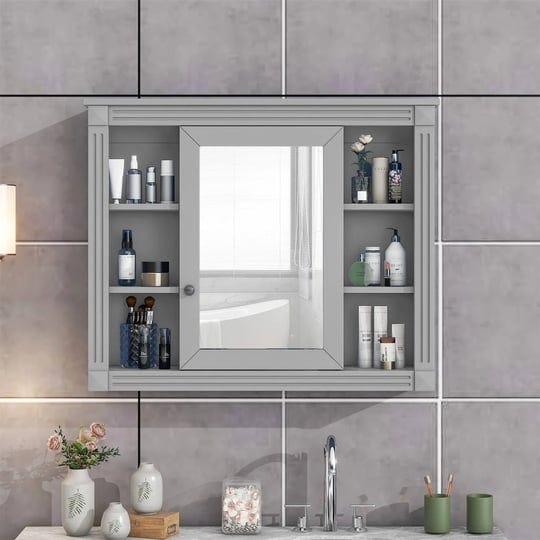 merax-modern-bathroom-wall-cabinet-with-mirror-gray-1