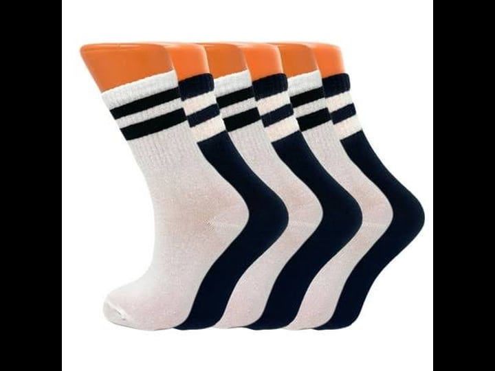 aws-american-made-striped-cotton-crew-socks-for-women-black-and-white-6-pairs-size-9-11-womens-1