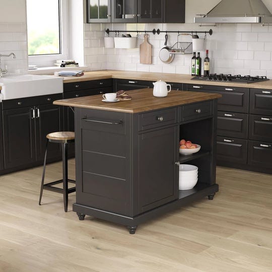 dorel-living-kelsey-kitchen-island-with-2-stools-and-drawers-black-1