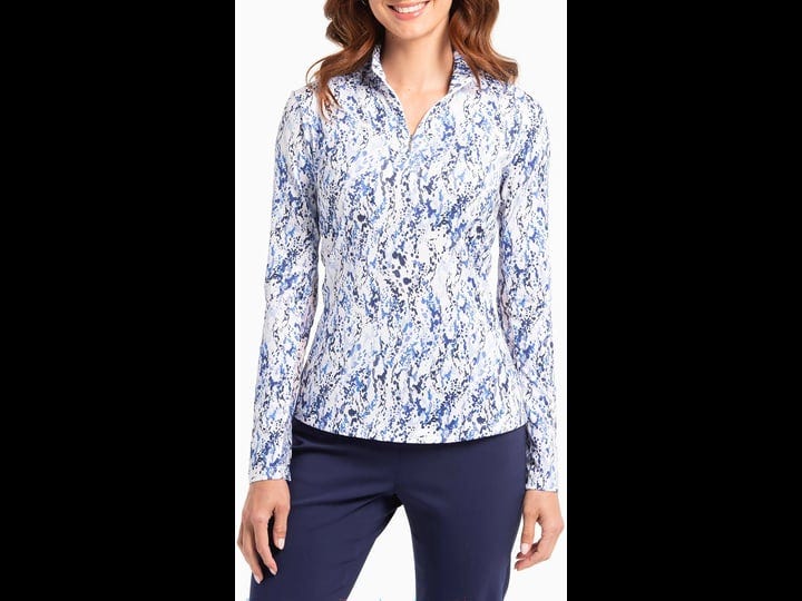 epny-womens-splatter-print-zip-mock-neck-long-sleeved-golf-polo-xs-white-multi-1