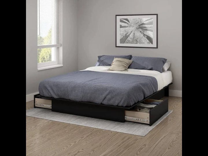 south-shore-gramercy-platform-bed-with-drawer-black-full-queen-1