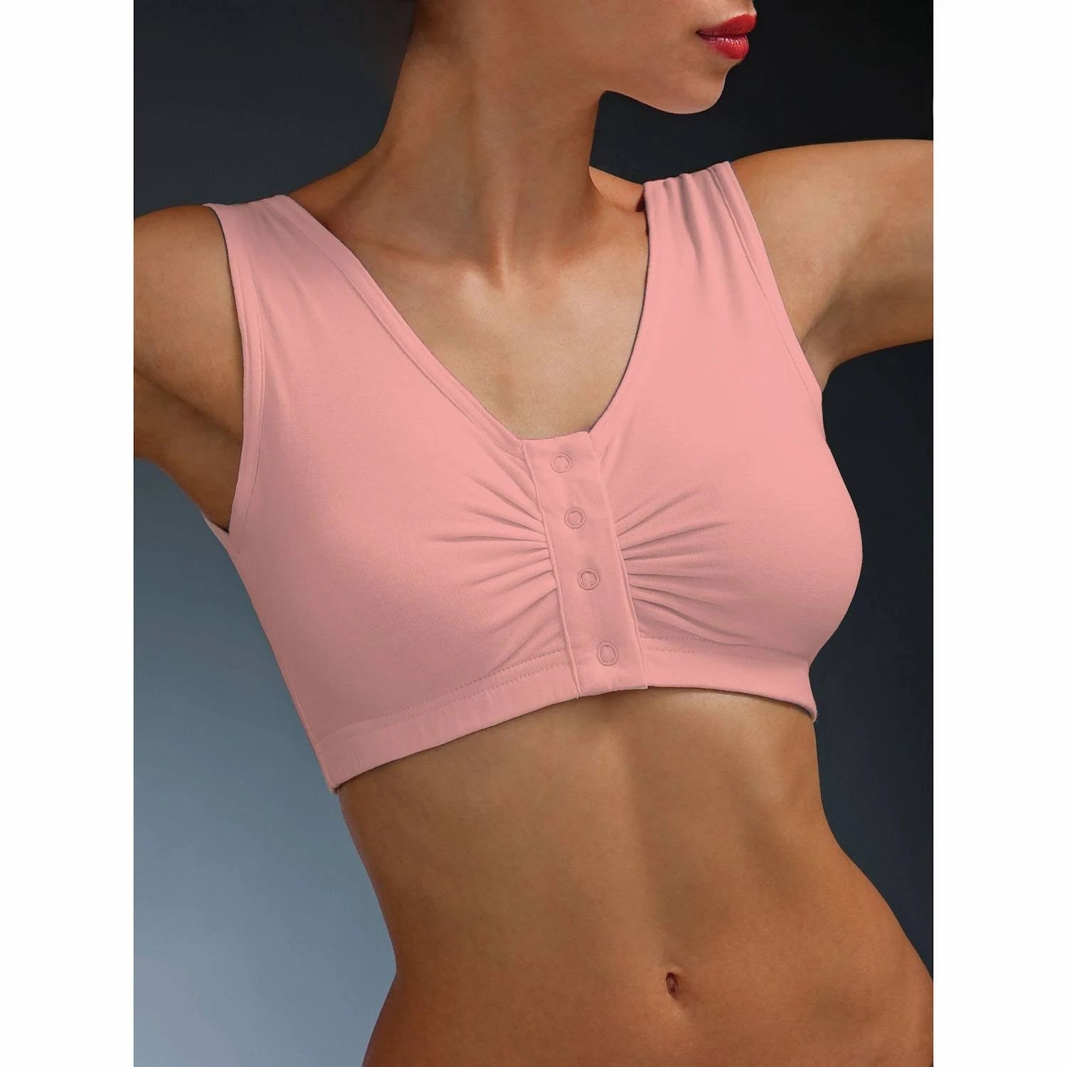 High-Support Pink Bra for Women | Image