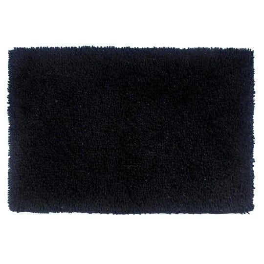 my-store-shaggy-lux-collection-24-in-x-36-in-black-cotton-bath-rug-1