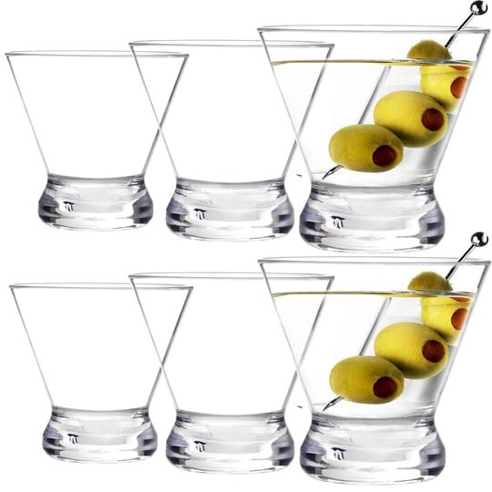 youngever-6-pack-plastic-martini-glasses-10-ounce-shatterproof-martini-cups-stemless-martini-glasses-1