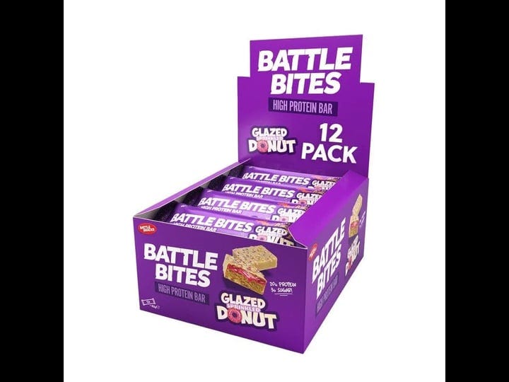 battle-bites-high-protein-bar-12-x-62-g-low-carb-protein-bars-glazed-sprinkled-donut-1