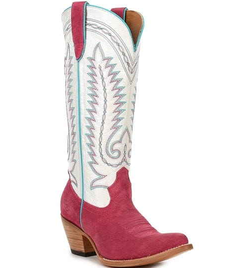 womens-ariat-ambrose-western-boots-9-raspberry-suede-1