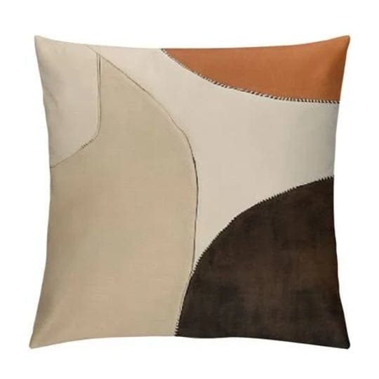 aristuring-dark-orange-decorative-throw-pillow-cover-with-cloth-texture-patchwork-cushion-case-moder-1