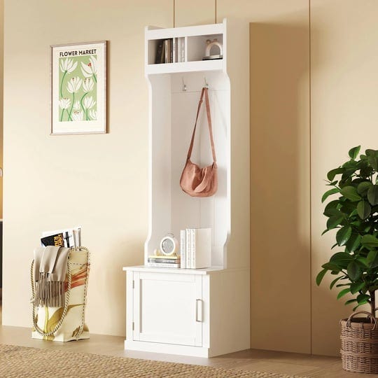 hall-tree-with-cabinet-6-hanging-hooks-multi-functional-storage-bench-with-coat-rack-elegant-foyer-c-1