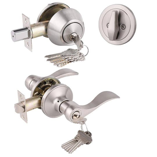 gobrico-keyed-alike-front-door-exterior-door-lever-lockset-with-single-cylinder-deadbolt-combination-1