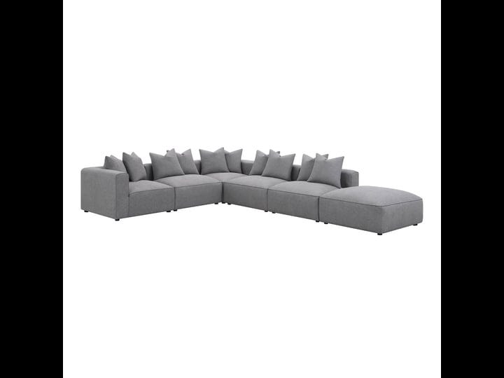 coaster-jennifer-6-piece-tight-seat-modular-sectional-grey-1