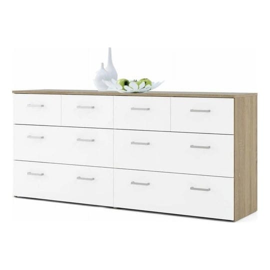 bowery-hill-contemporary-design-8-drawer-double-bedroom-dresser-with-plastic-bar-handles-in-oak-and--1