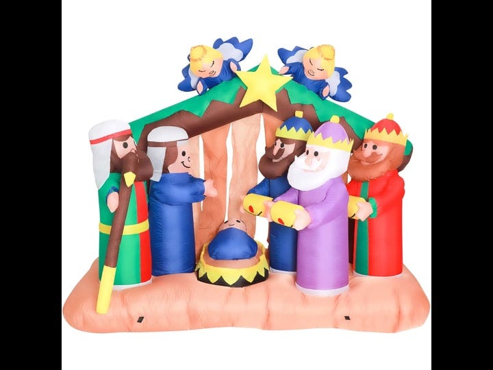 fraser-hill-farm-5-ft-pre-lit-inflatable-nativity-scene-with-3-wisemen-presenting-gifts-1