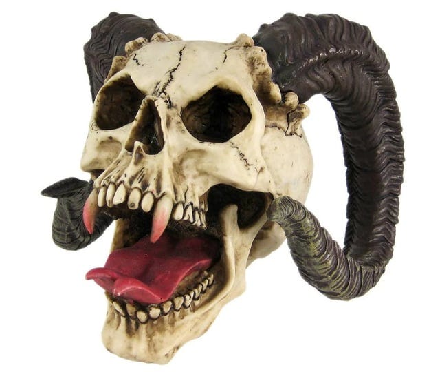 ptc-10-5-inch-evil-ram-horned-skull-with-tongue-out-figurine-statue-1