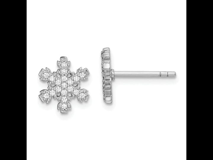 primal-silver-sterling-silver-rhodium-plated-cubic-zirconia-snowflake-post-earrings-womens-size-one--1