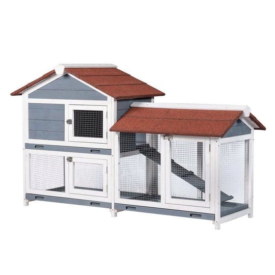 good-life-usa-two-floors-wood-outdoor-indoor-roof-waterproof-bunny-hutch-rabbit-cage-pet-house-1