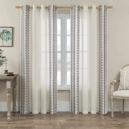 grey-boho-curtains-95-inches-long-2-panels-for-living-room-grommet-semi-sheer-natural-linen-curtains-1