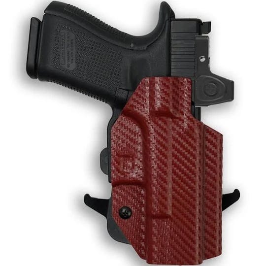 1911-3-25-defender-45acp-no-rail-only-red-dot-optic-cut-owb-holster-red-carbon-fiber-right-1