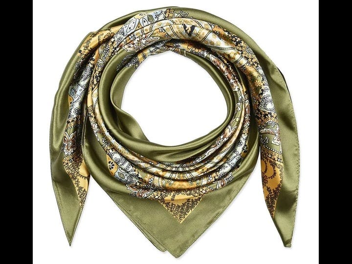 corciova-large-square-satin-silk-like-lightweight-scarf-hair-wrap-women-olive-totem-curly-headband-f-1