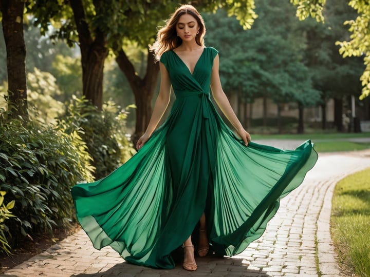 Emerald-Green-Flowy-Dress-6