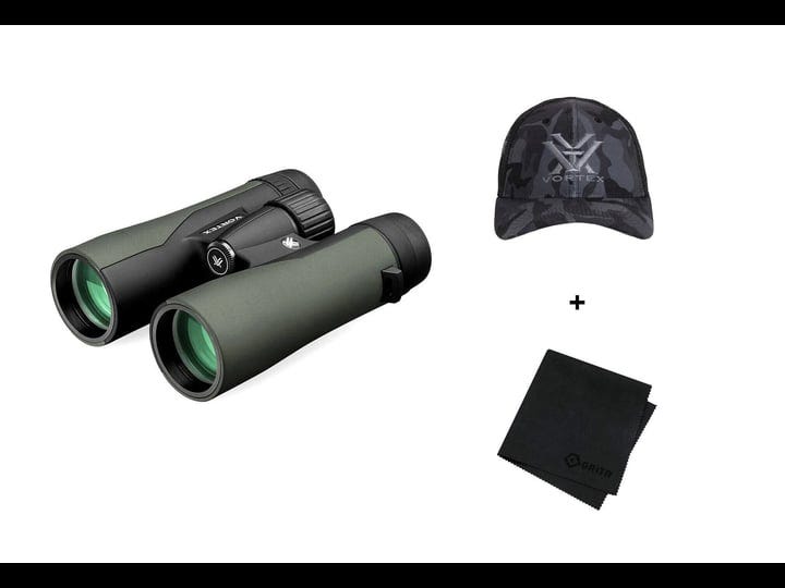 vortex-crossfire-hd-8x42-binocular-with-logo-black-camo-hat-and-microfiber-cleaning-cloth-1