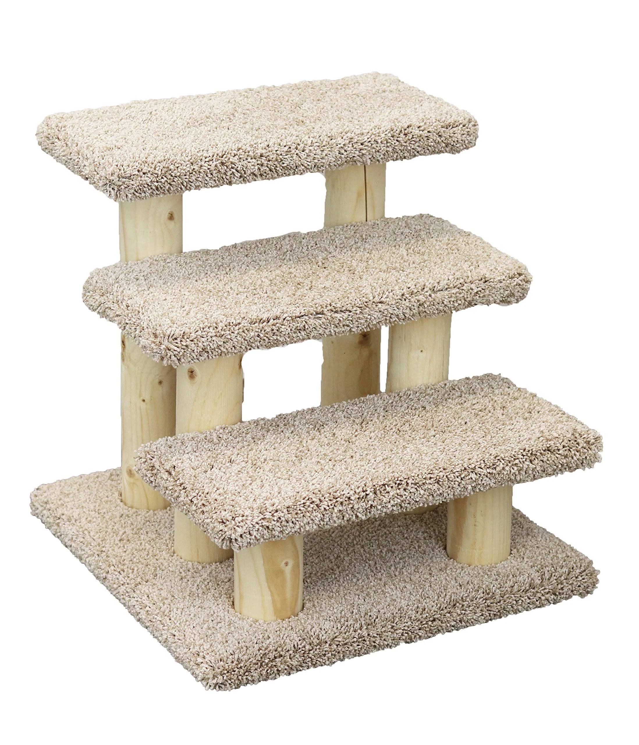 Solid Wood Pet Stairs for Cats and Dogs | Image
