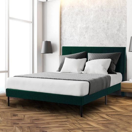 modern-wooden-bed-frame-with-headboard-green-full-1