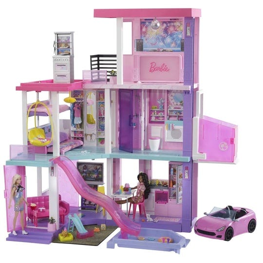 barbie-deluxe-special-edition-60th-dreamhouse-playset-with-2-dolls-car-100-pieces-1