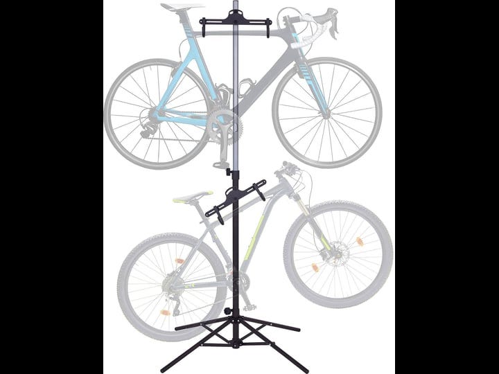 raxgo-garage-bike-rack-freestanding-2-bicycle-storage-with-adjustable-hooks-black-1