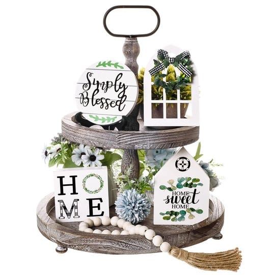 6-pcs-farmhouse-tiered-tray-decor-home-sweet-simply-blessed-tray-decor-wooden-beads-garland-tiered-t-1