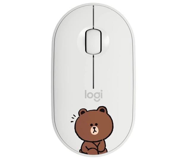line-friends-bluetooth-mouse-and-keyboard-combo-brown-mouse-only-1