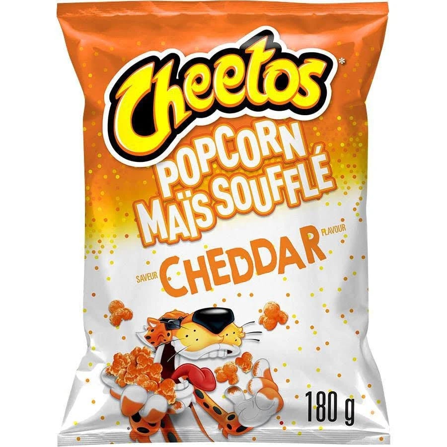 Cheetos Cheddar Popcorn (Imported from Canada) - Flavored 1 Large Bag (310g) | Image