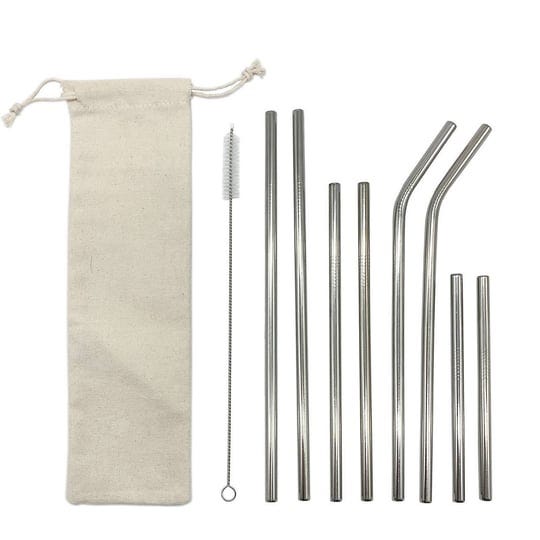 room-essentials-8pc-reusbale-straws-with-cleaning-brush-carrying-pouch-stainless-steel-1