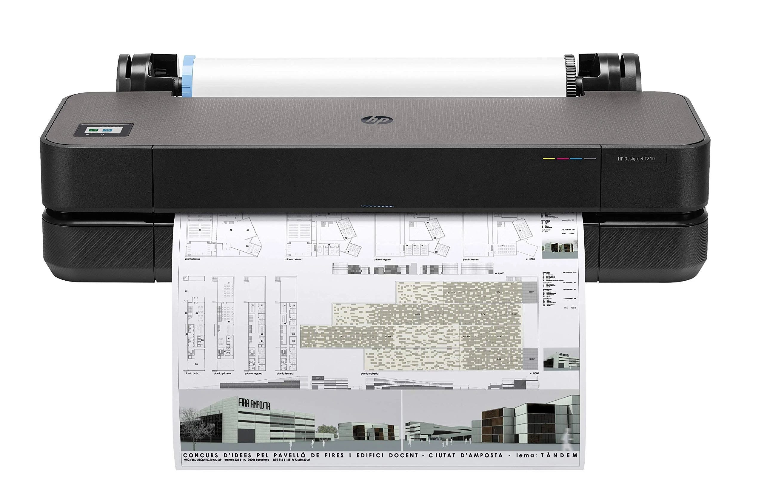 HP DesignJet T210 Wireless Large Format Plotter Printer | Image