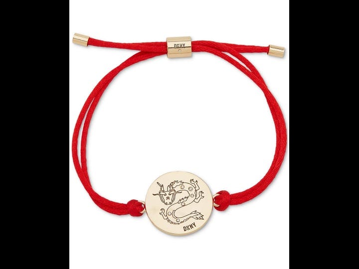 dkny-gold-tone-red-nylon-etched-dragon-slider-bracelet-red-1