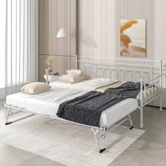 fulljojor-arched-metal-twin-size-daybed-with-pop-up-trundle-easy-to-install-white-twin-1