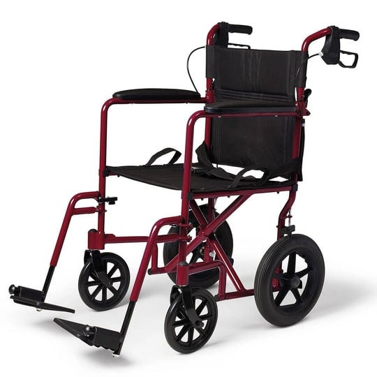 medline-aluminum-transport-chair-with-brakes-red-1