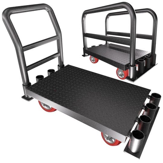 2in1-heavy-duty-panel-truck-cart42-x-24-flatbed-cart-w-1front2-side-handrails2200-lbs-capacity-drywa-1