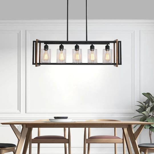 5-light-kitchen-island-pendant-lighting-brown-1