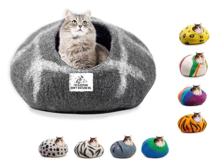 woolygon-wool-cat-cave-bed-medium-handcrafted-from-100-merino-wool-eco-friendly-felt-cat-cave-for-in-1